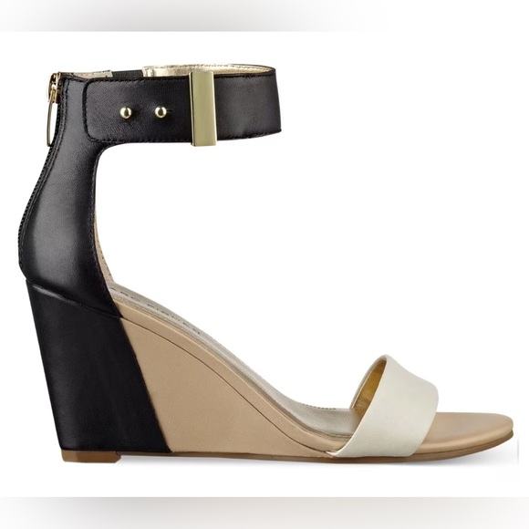 Marc Fisher Corri Leather Wedge Sandal - Size: 8 - Picture 2 of 12